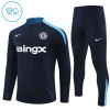 Chelsea Sweat d'Entraînement Quarter-Zip 2024-25 Noire Pour Enfant